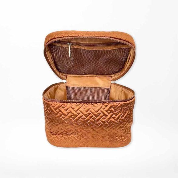 #2305_Cosmetic case_Brown -Large Size