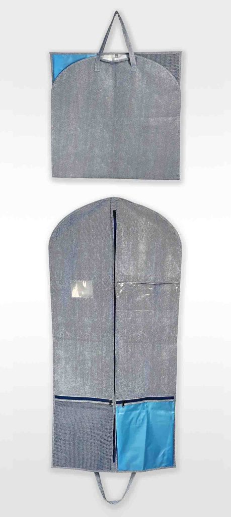 Denim Pattern Garment Bag
