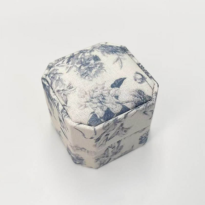 Retro Pattern Jewelry Ring Box Set